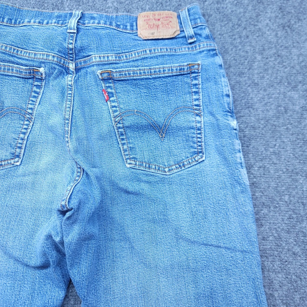 Levis 510 Classic Slim Stretch Jeans Medium Wash Blue Lower Rise 14 MIS M